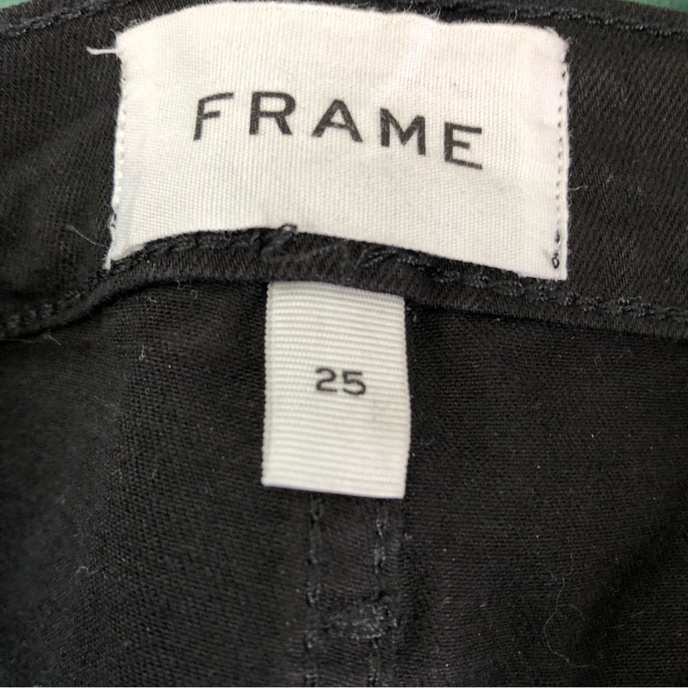 Frame Black Slit-Front Coated Midi Skirt 25 - Picture 6 of 13